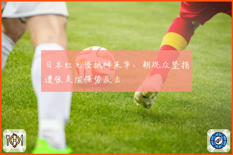 日本红毛怪挑衅来华，朝观众竖指遭张美煊强势反击